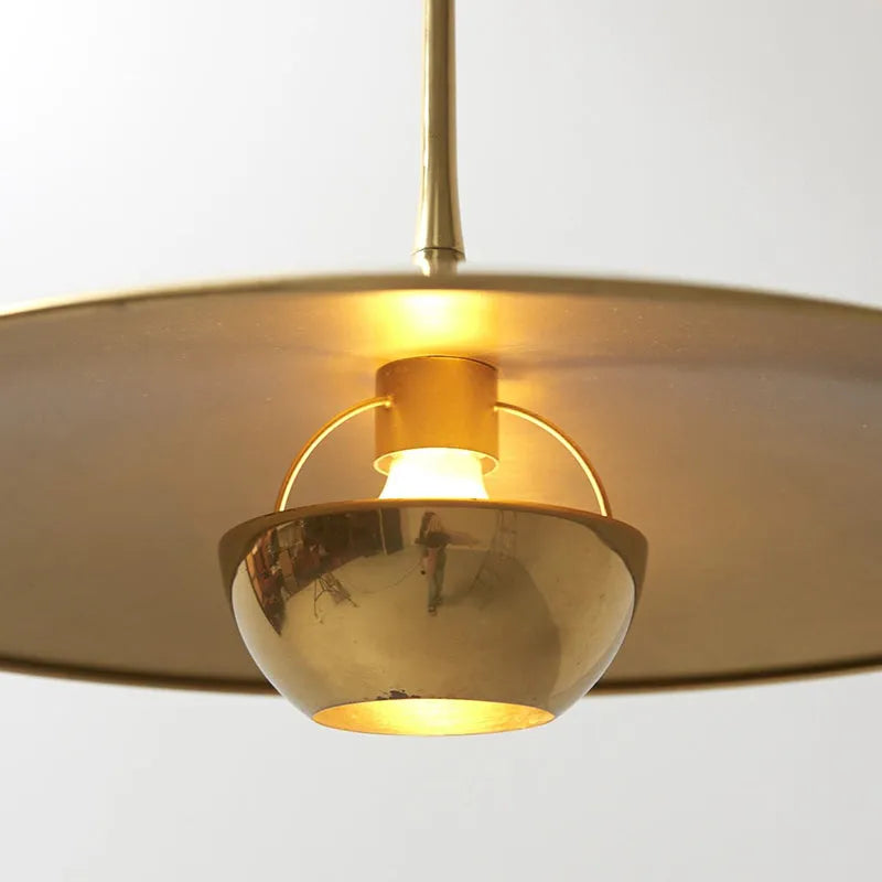 Lampada a sospensione minimalista Kiren, oro - Sereilux