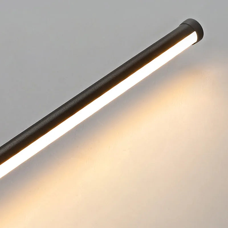 Ravel Minimalist Rotatable Linear Indoor Wall Lamp, Black - Sereilux