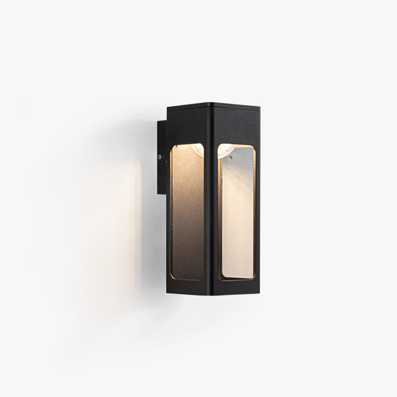Teniq Modern Waterproof Minimalist Geometric Outdoor Wall Light - Sereilux