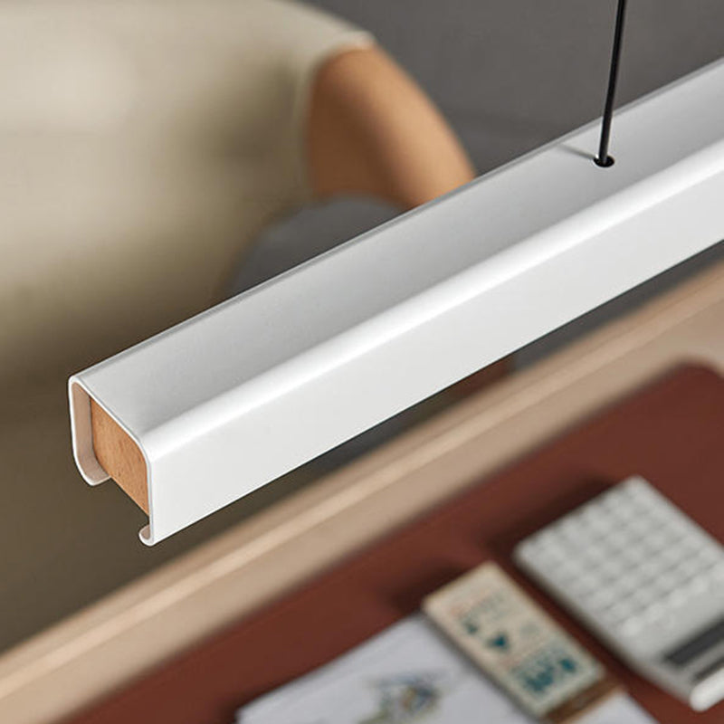 Eron Minimalist Classic Black & White Linear Pendant Light - Sereilux