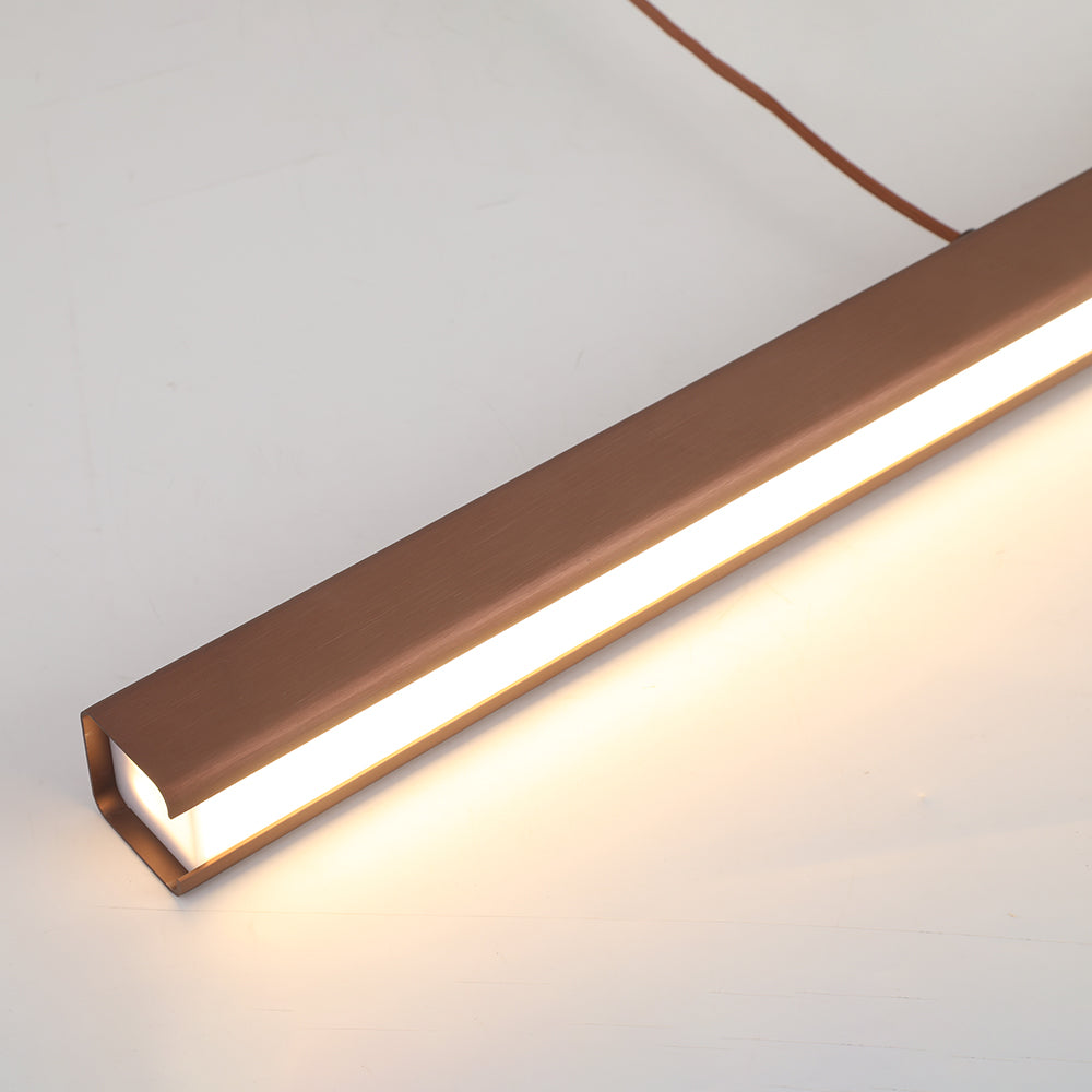 Lerin Modern Linear LED Pendant Light Black/Brown - Sereilux