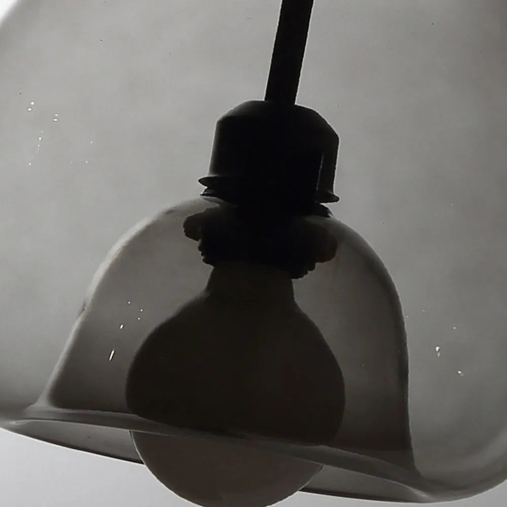 Norvia Pendelleuchte Kugelglas Bernstein/Rauchgrau - Sereilux