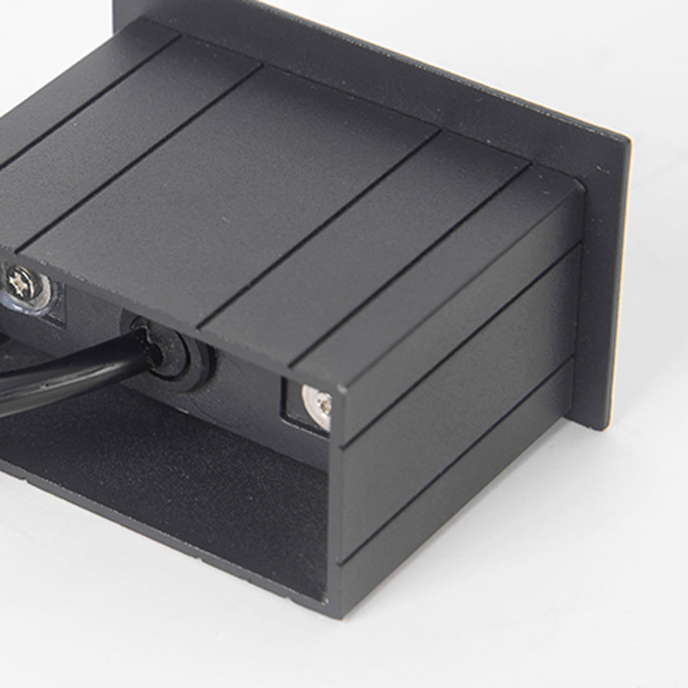 Calvorn Step Light Modern Rectangular Black Outdoor - Sereilux