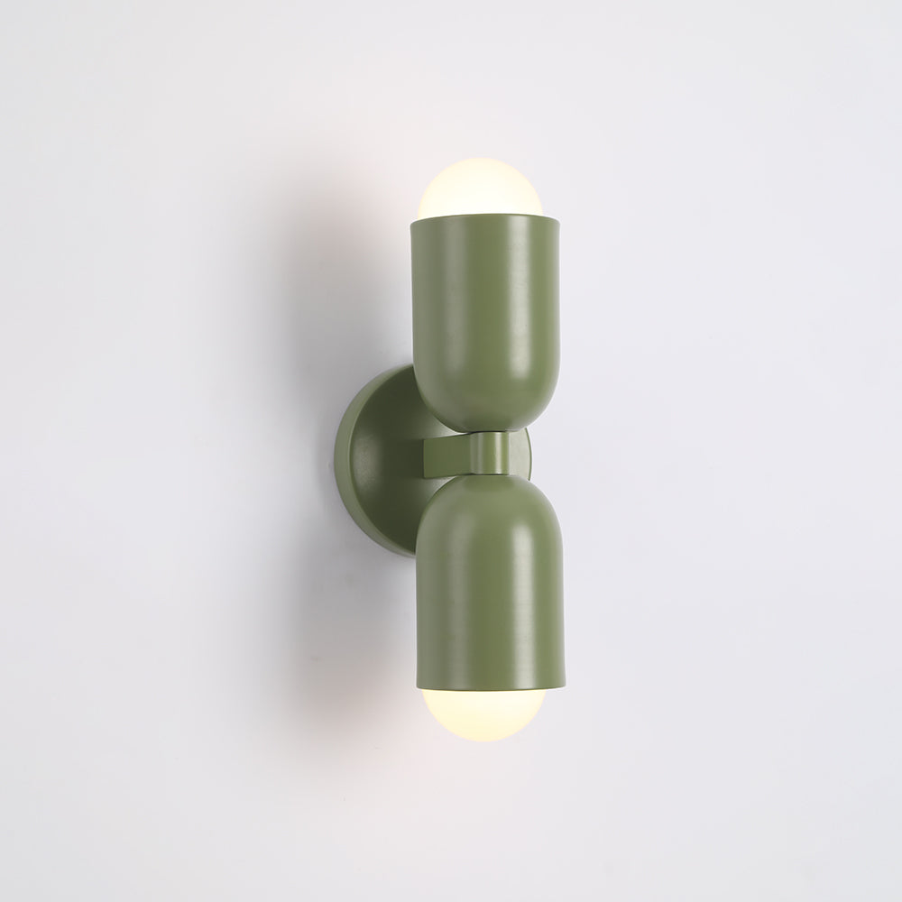 Zareno Applique Murale Cylindre Scandinave Métal Coloré Salon-Luire