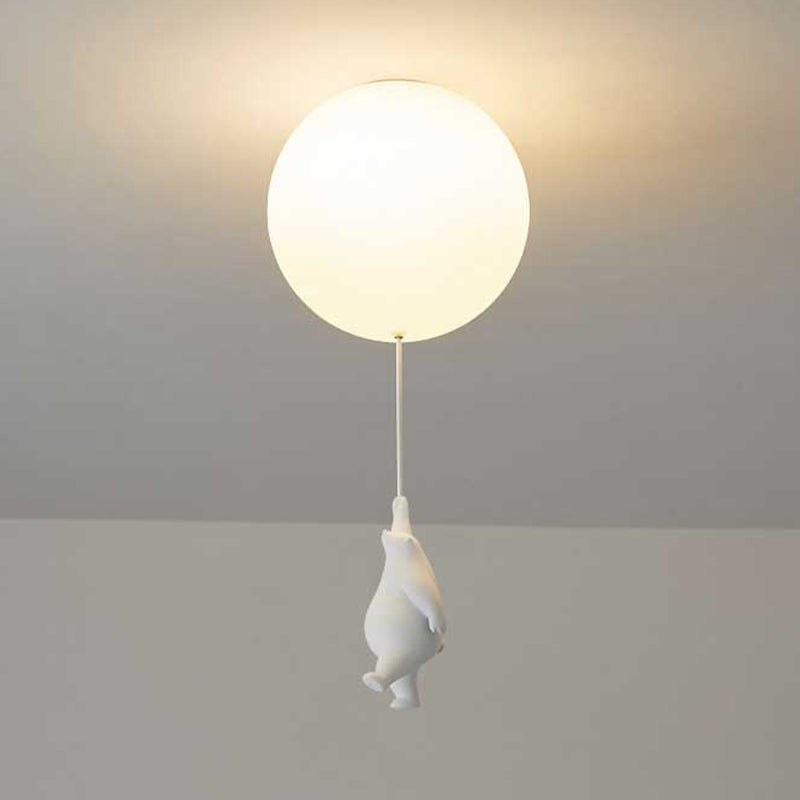 Novenel Bear Balloon Suspension/ Plafonnier Ballon Moderne Résine Chambre-Luire