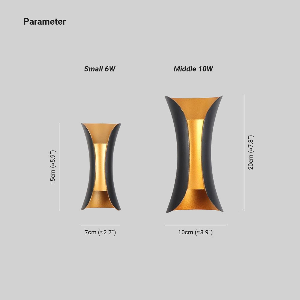Calyxor Wandlamp Gebogen Buiten Wandgemonteerd LED - Sereilux