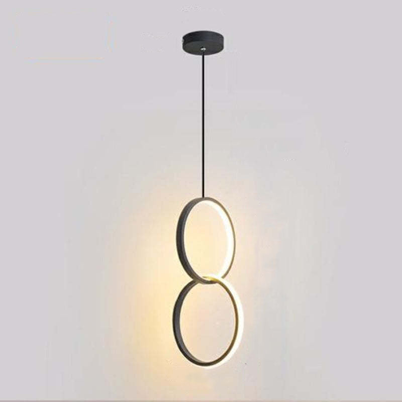 Kori Modern LED Pendellampa Svart/Vit Vardagsrum - Sereilux