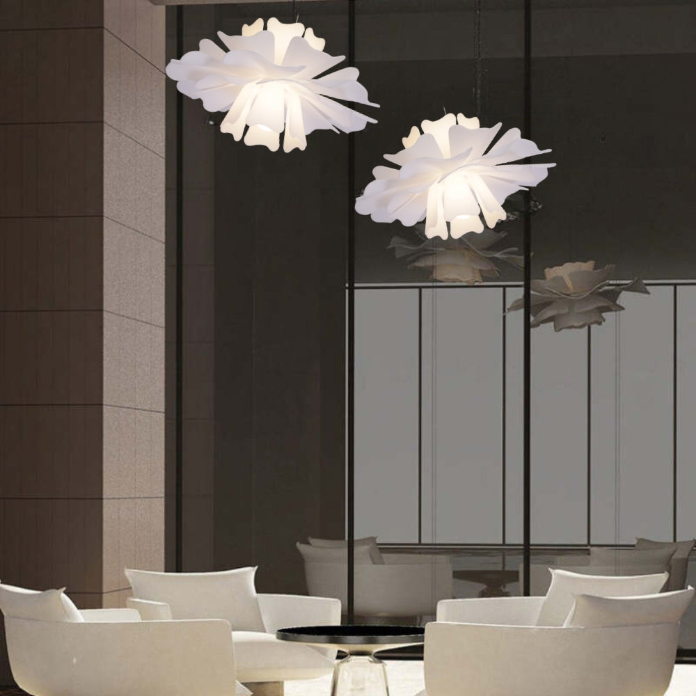 Vazen Suspension Fleur Moderne Blanc Salon-Luire