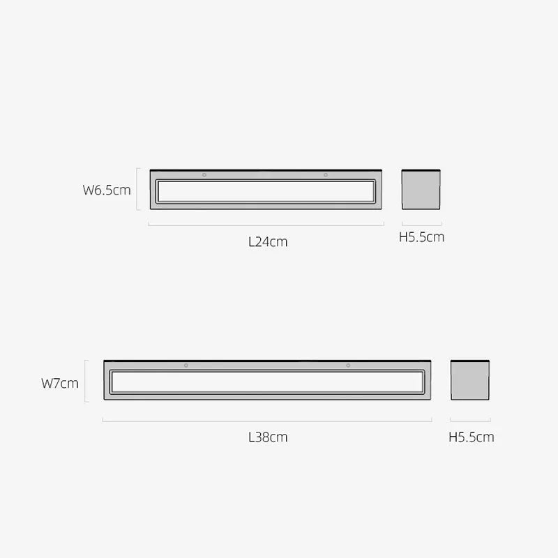Lampă de perete LED pentru exterior Davel, negru și alb - Sereilux