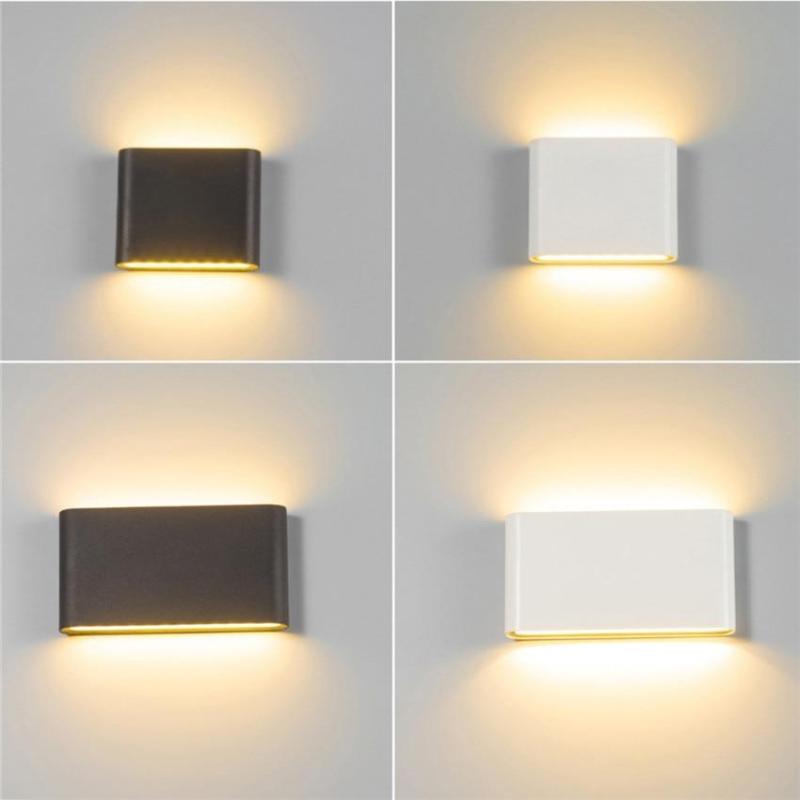 Orix Modern Rectagulart Waterproof Outdoor Wall Lamp, Black/White - Sereilux