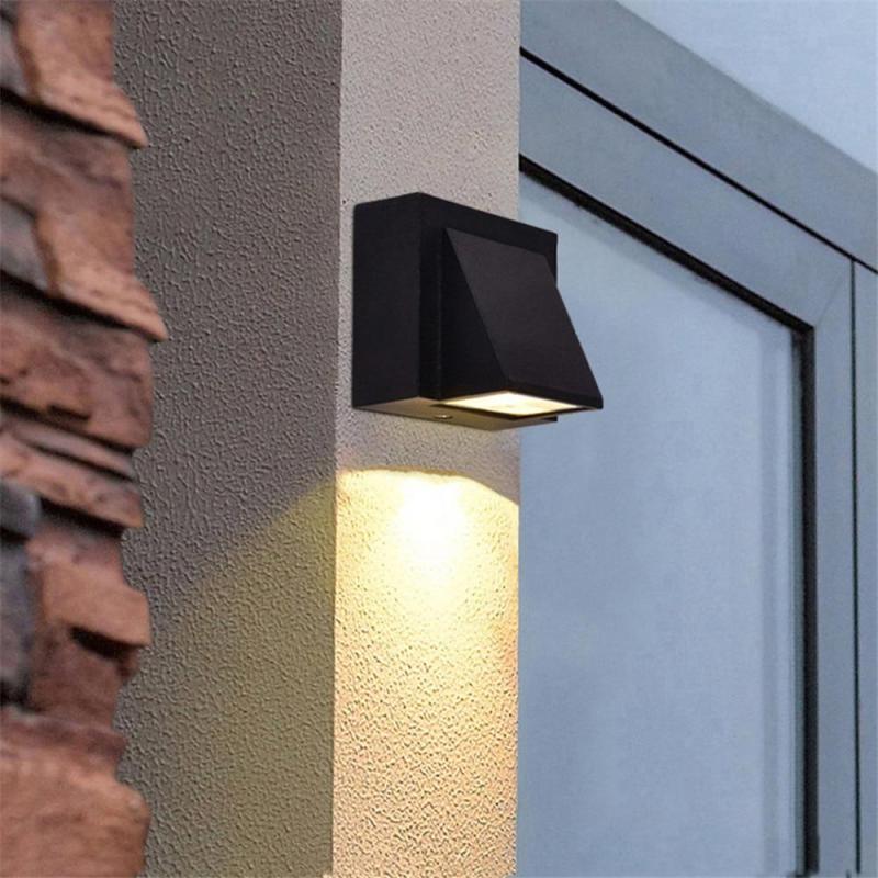Terin Modern Black LED Outdoor Wall Lamp - Sereilux