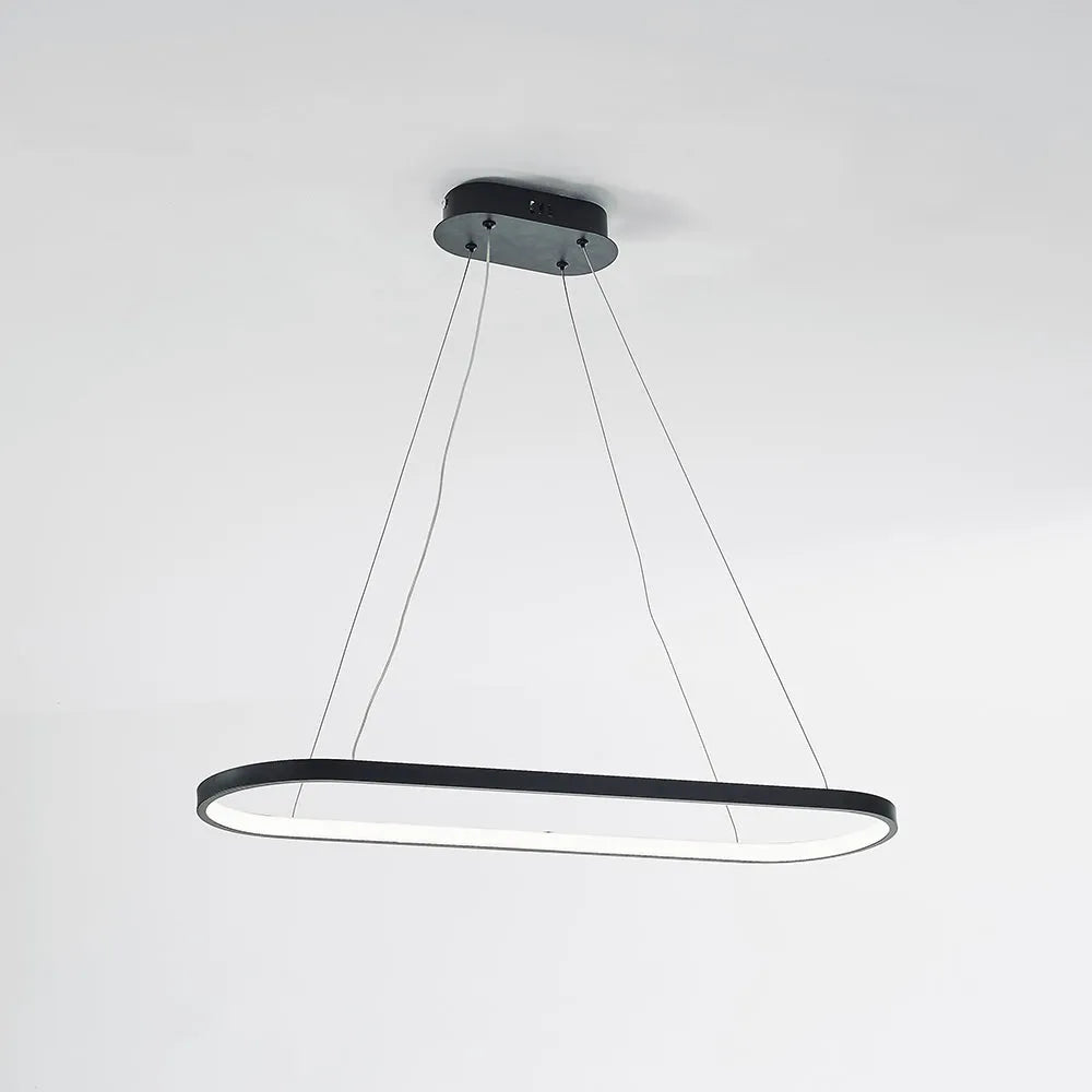 Minimalistyczna owalna lampa wisząca do wnętrz Avenor - Sereilux