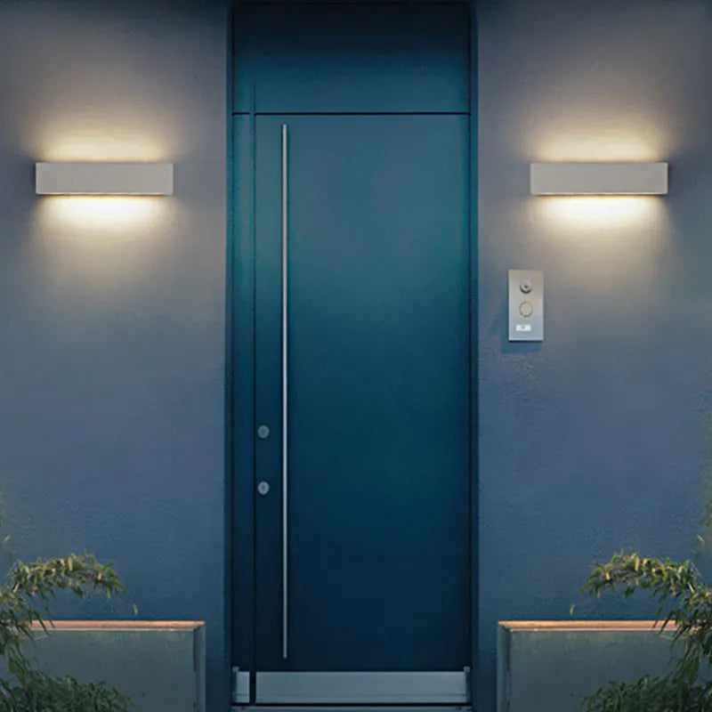 Lampă de perete LED pentru exterior Davel, negru și alb - Sereilux