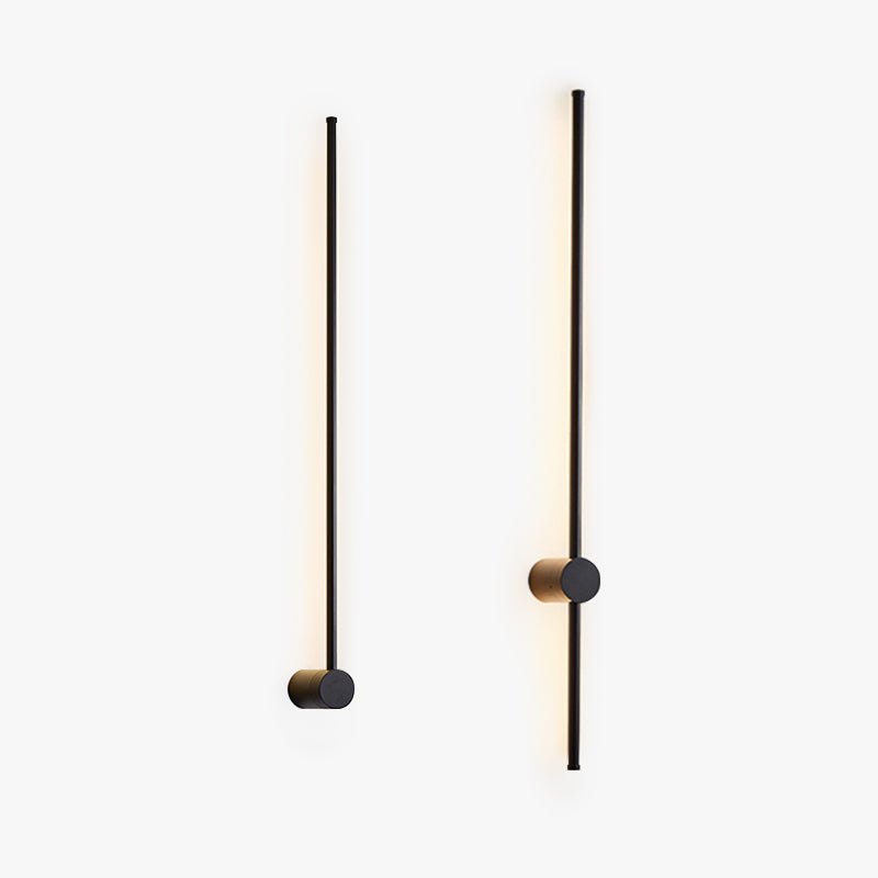 Kirixen Applique Murale Intérieure Minimaliste Linéaire LED. Métal. Noir.-Luire