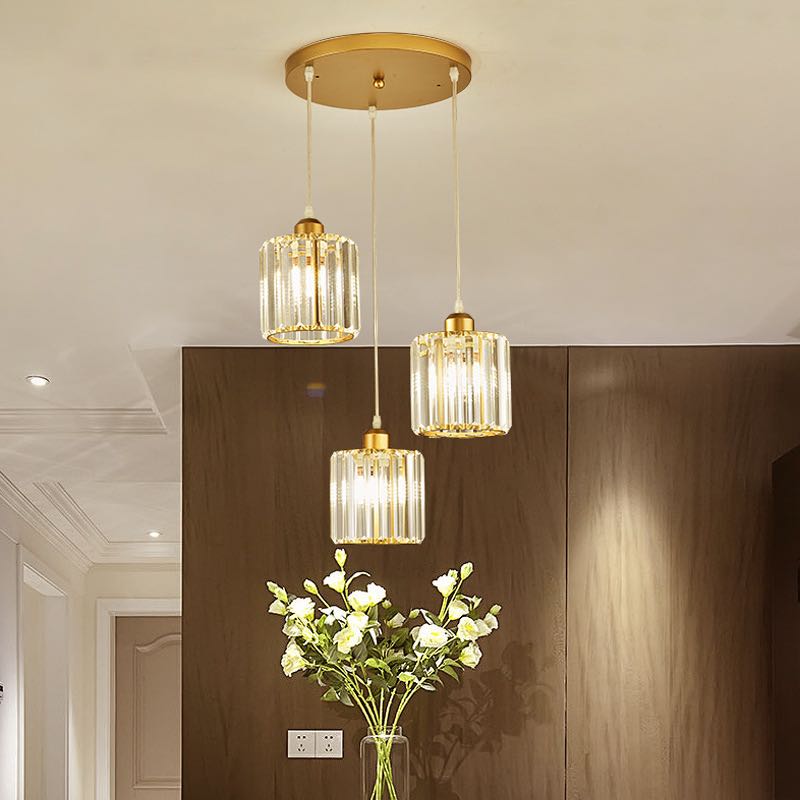 Maruvo Pendant Light Modern Cluster Cylinder Glass - Sereilux