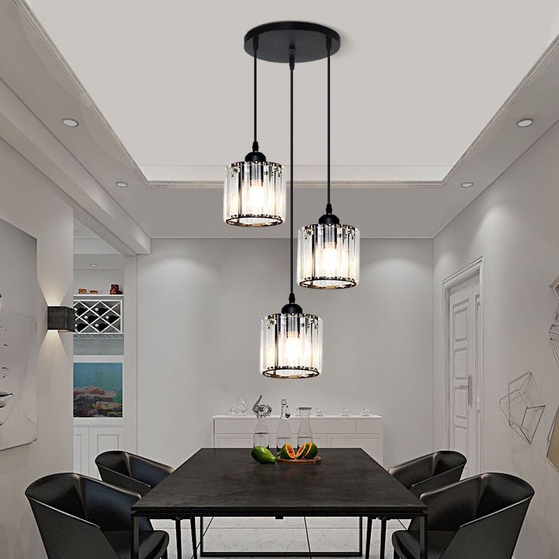Maruvo Pendant Light Modern Cluster Cylinder Glass - Sereilux