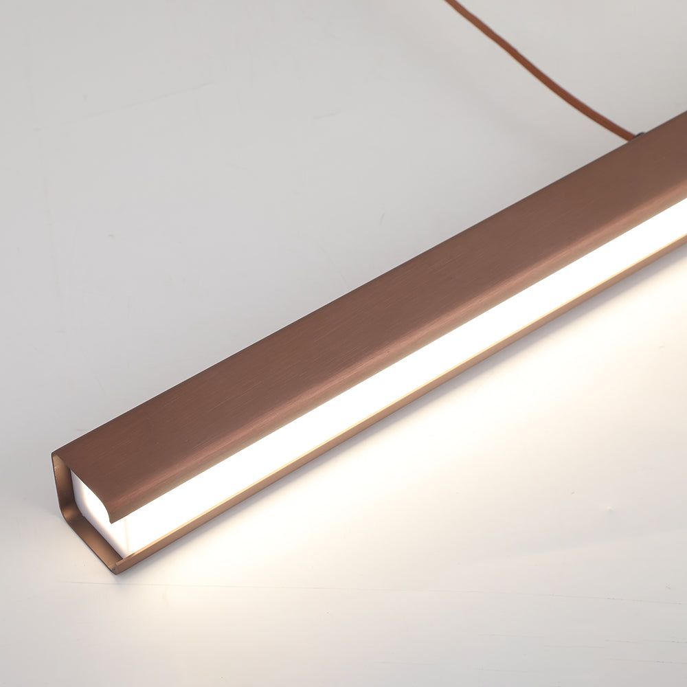 Lerin Modern Linear LED Pendant Light Black/Brown - Sereilux