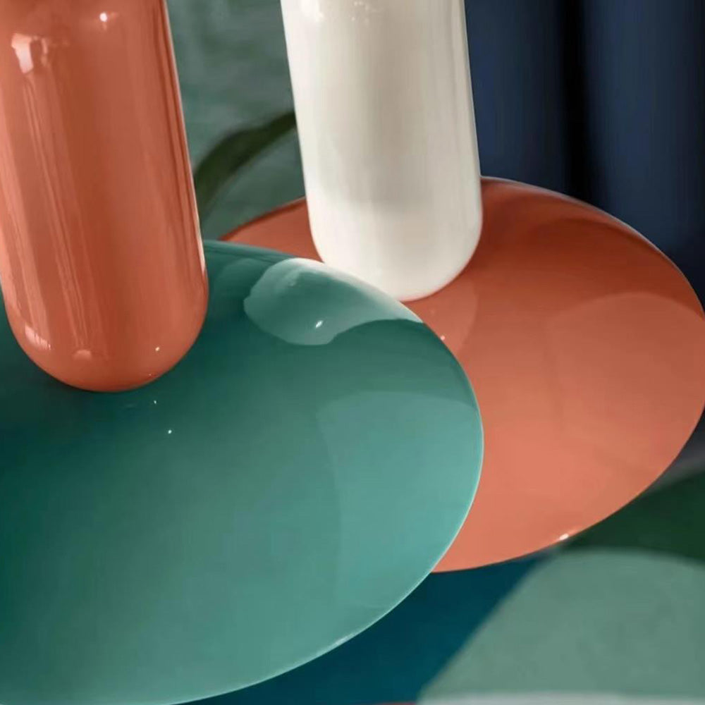 Vevelor Suspension Dôme Moderne. Metal. Vert/Blanc/Orange. Salon-Luire