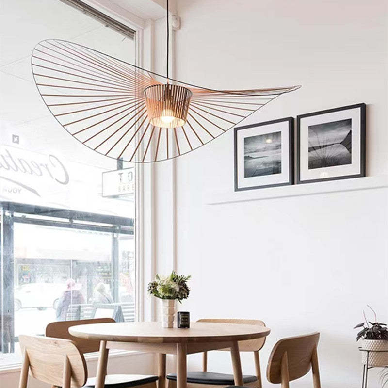 Xelion Pendant Light Modern Flower Fabric Black/White/Gold/Brown - Sereilux