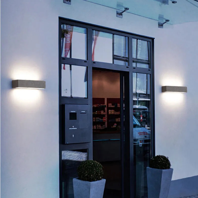Lampă de perete LED pentru exterior Davel, negru și alb - Sereilux