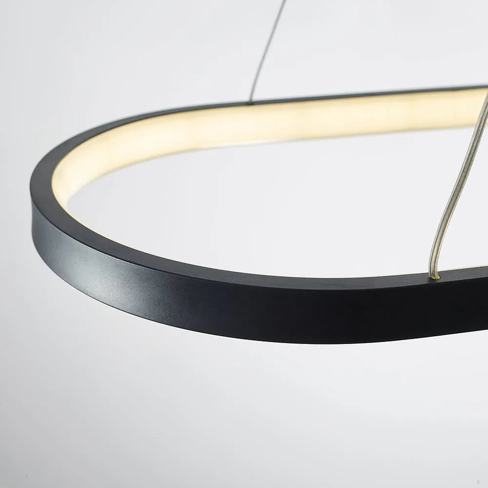 Minimalistyczna owalna lampa wisząca do wnętrz Avenor - Sereilux
