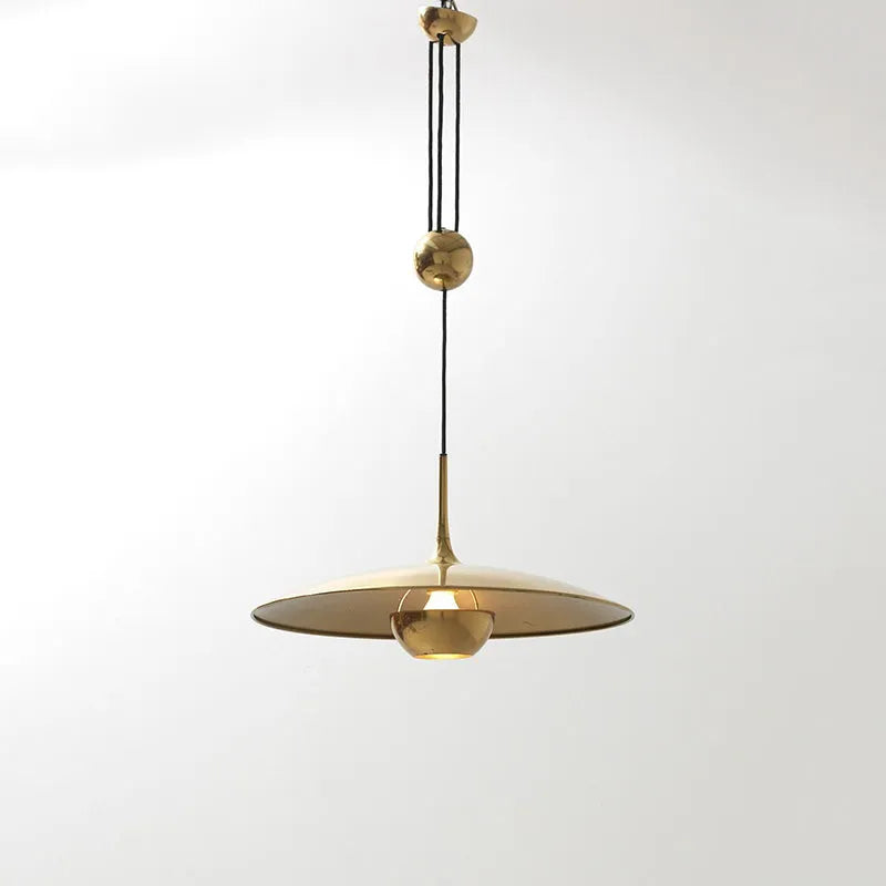 Lampada a sospensione minimalista Kiren, oro - Sereilux