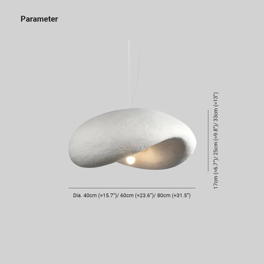 Cosmo Modern Cloud-shape Wabi Sabi Style Pendant Light - Sereilux