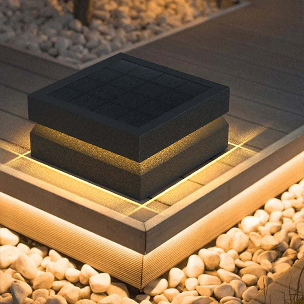 Corvex Außenlampe Modern Konkav Schwarz Solar - Sereilux