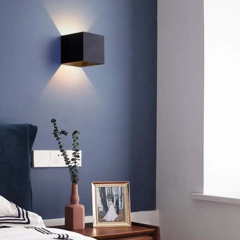 Lampă de perete exterioară pătrată modernă reglabilă Eronil cu LED - Sereilux