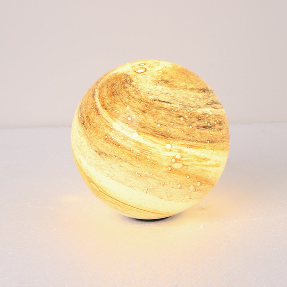 Korel Lampadaire Boule Moderne Bleu/Curry de Lait Jardin-Luire