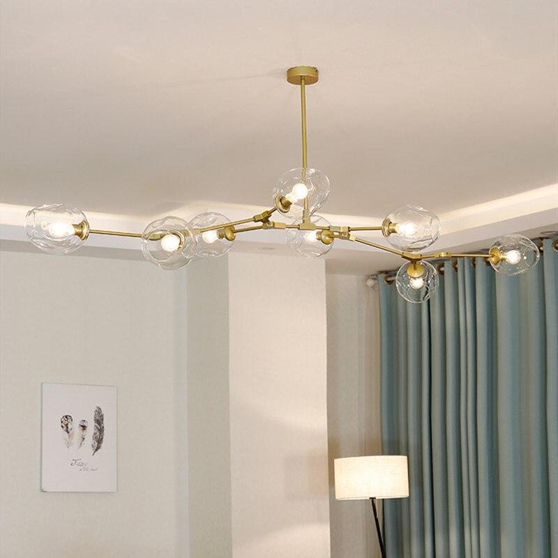 Zerin Nordic Modern Glass Pendant Light Clear Bubble - Sereilux
