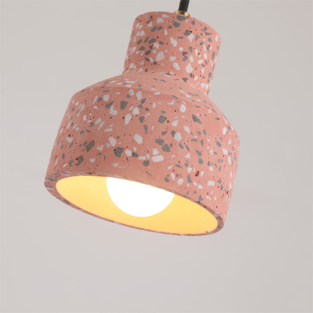 Lostel Suspension Rond Décor Nordique. Métal/Ciment. 4 Couleur. Salon-Luire