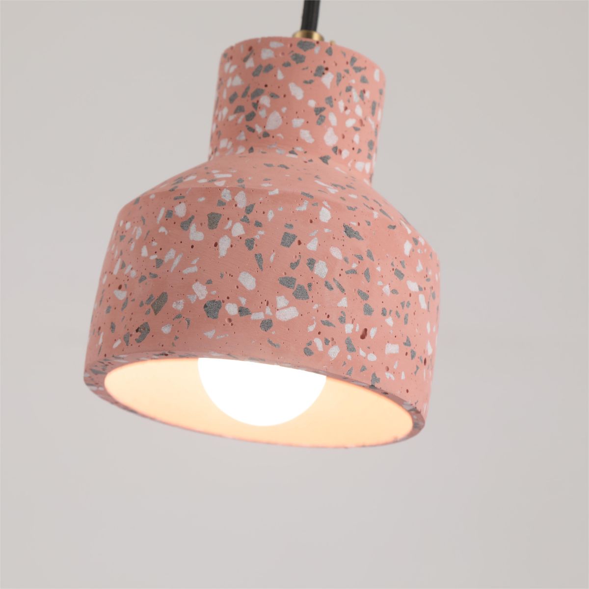 Lostel Suspension Rond Décor Nordique. Métal/Ciment. 4 Couleur. Salon-Luire