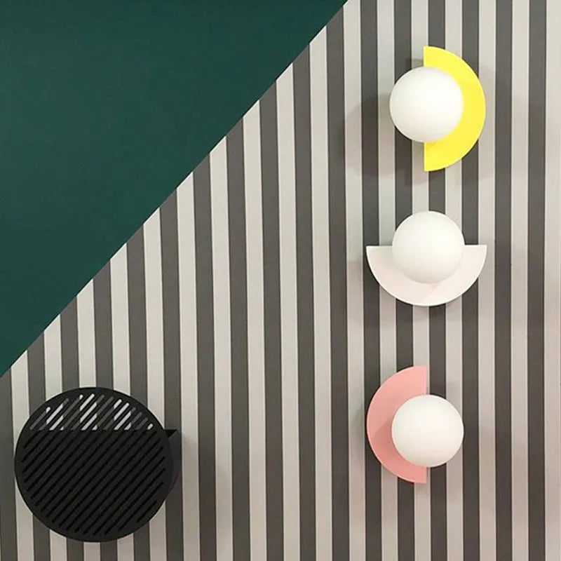 Lámpara de pared Solvire Globo semicircular - Sereilux