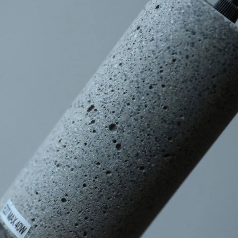 Vireth Pendant Light Industrial Cylindrical Cement/ - Sereilux