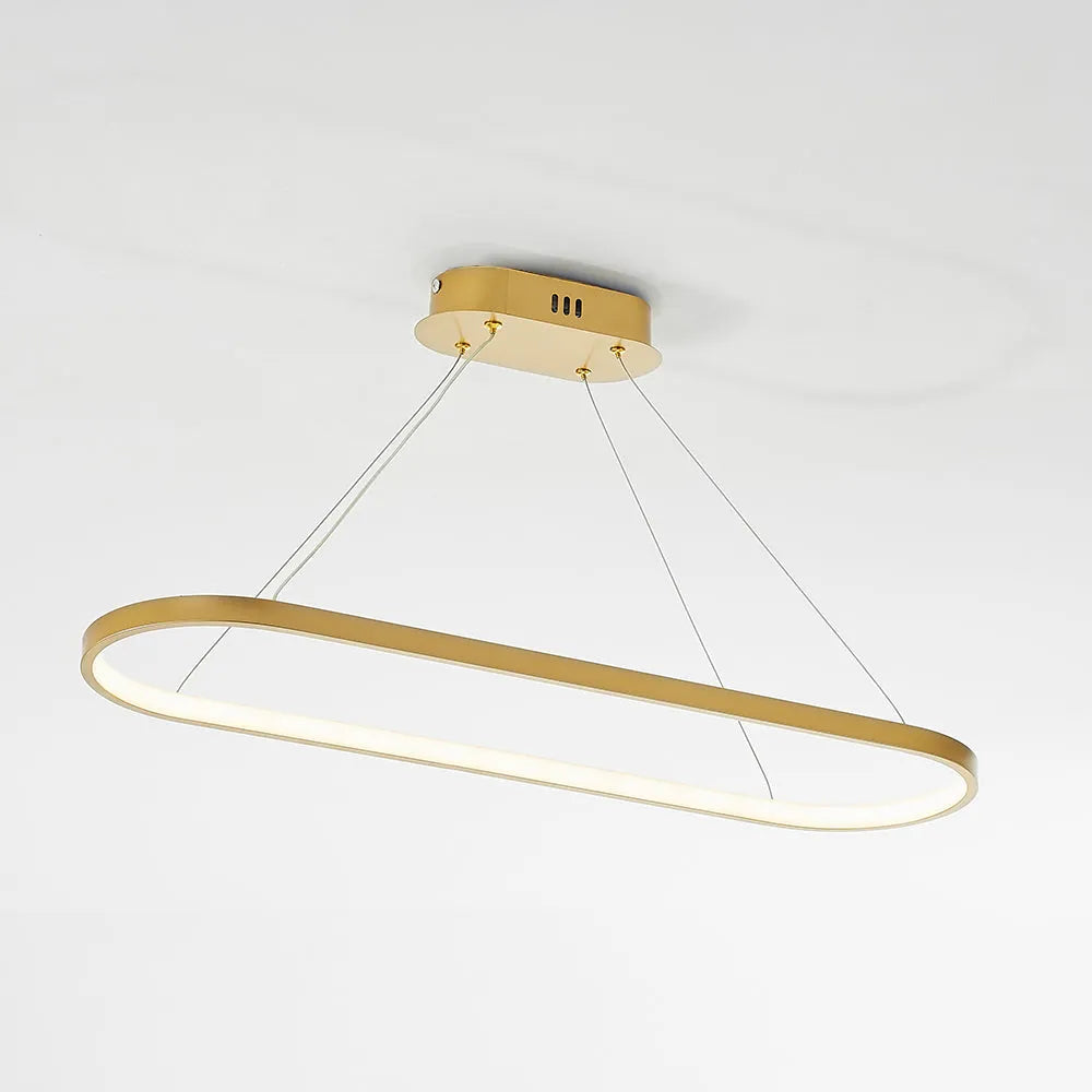Minimalistyczna owalna lampa wisząca do wnętrz Avenor - Sereilux