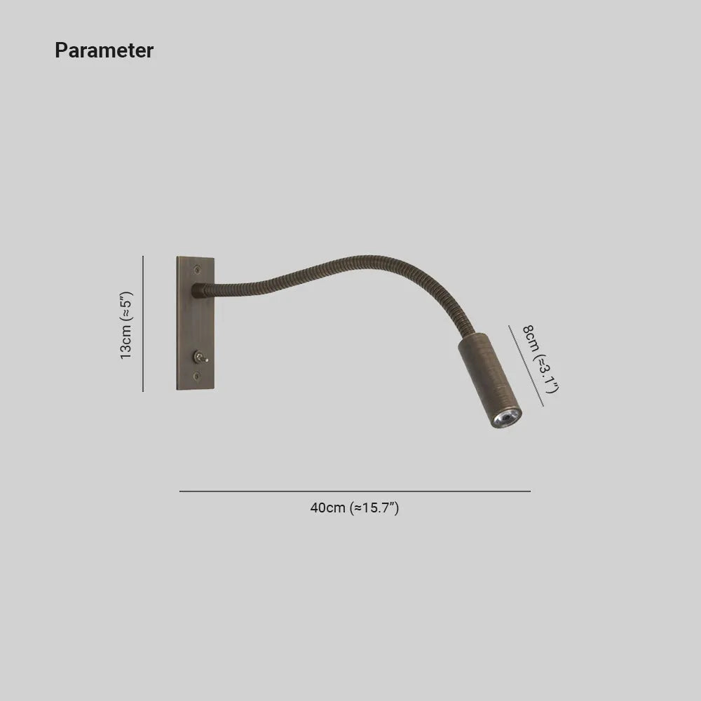 Lampă de perete Ray, minimalistă, spot reglabil pentru citit - Sereilux