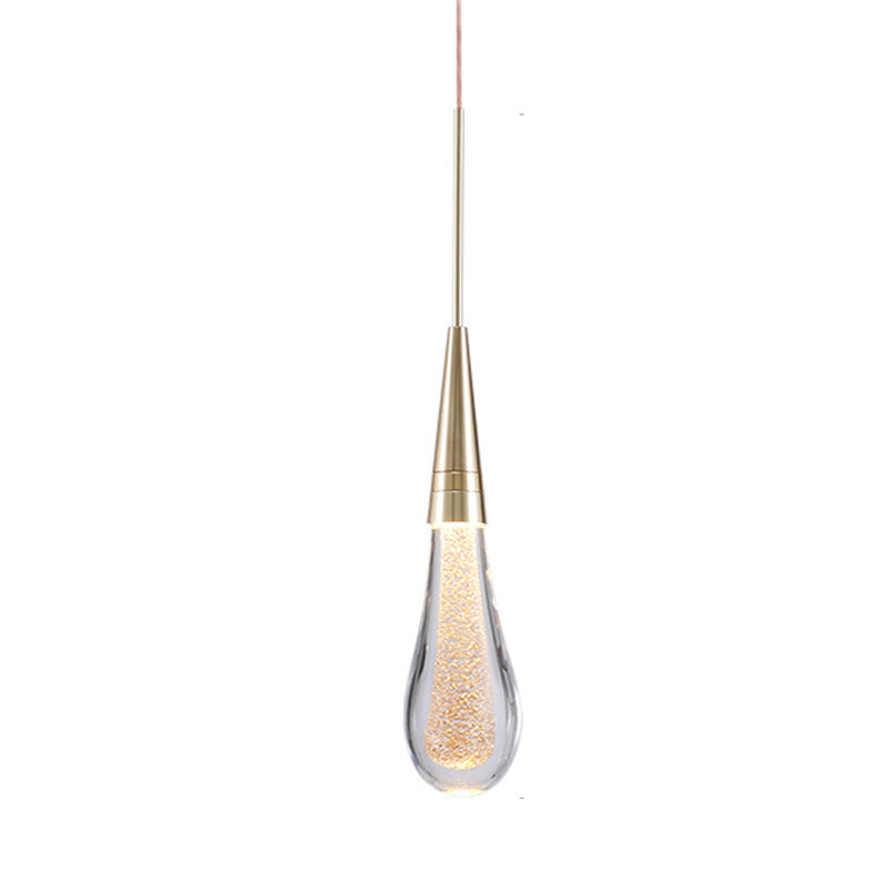 Aroven Suspension Goutte Design Doré Salon-Luire