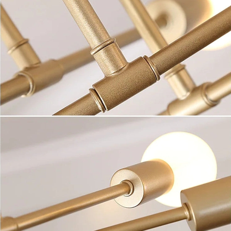 Lunil Moderne Plafondlamp, Goud & Zwart - Sereilux