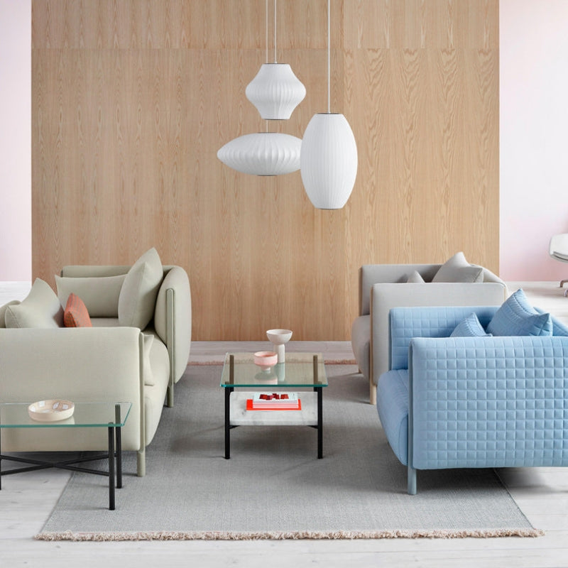 Eronar Suspension Vintage. Métal/Tissu. Blanc. Bar-Luire