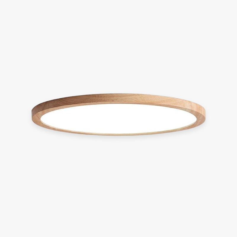 Velor Plafonnier Rond Moderne. Bois Salon-Luire