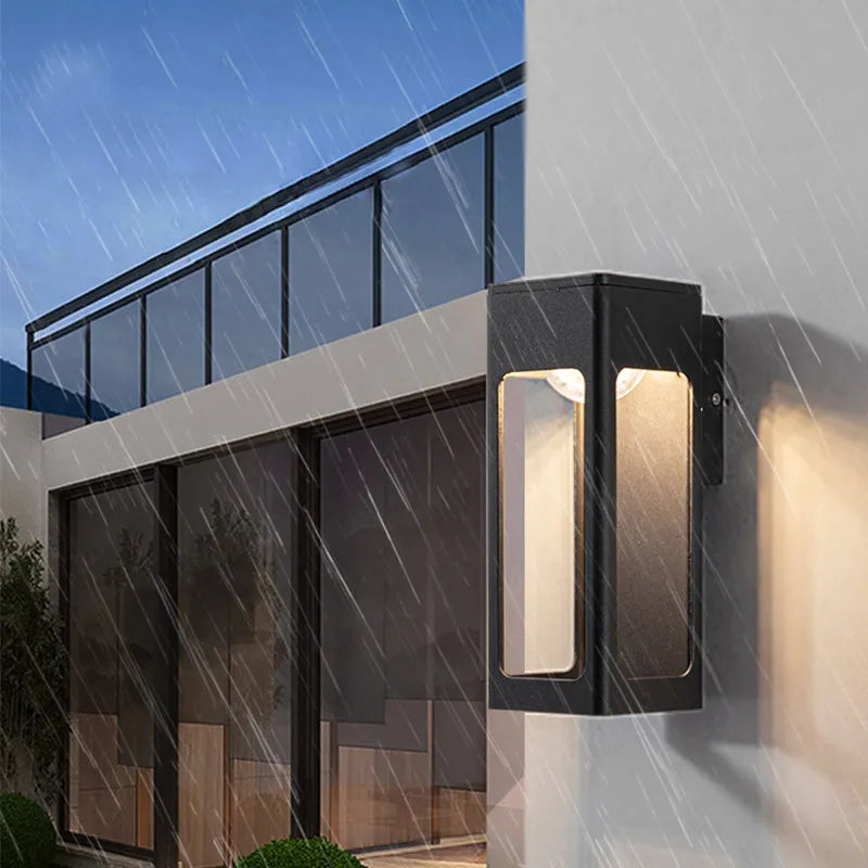 Teniq Modern Waterproof Minimalist Geometric Outdoor Wall Light - Sereilux