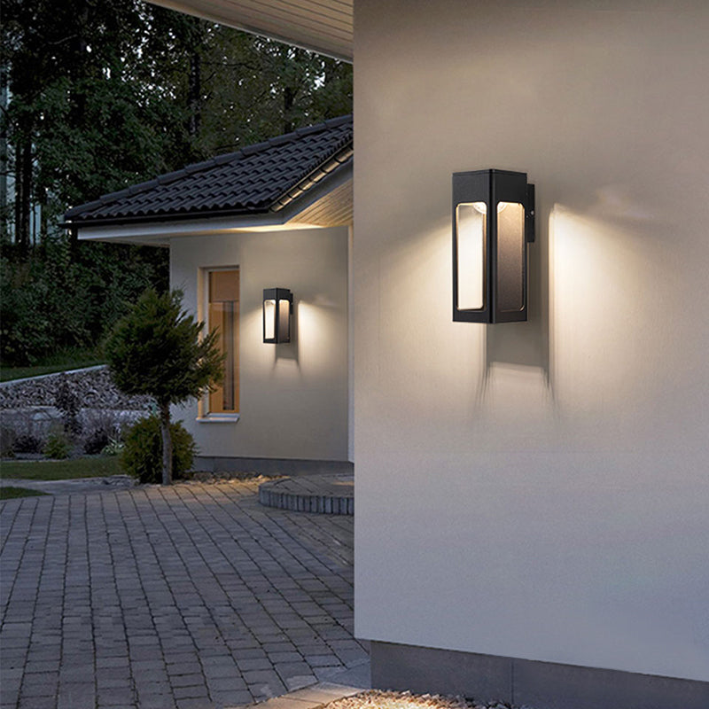 Teniq Modern Waterproof Minimalist Geometric Outdoor Wall Light - Sereilux