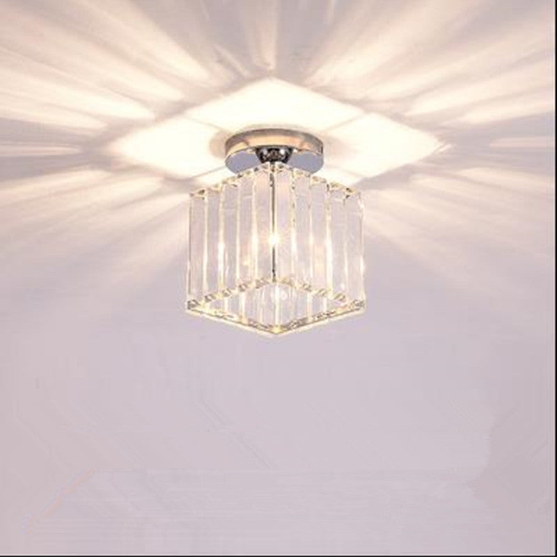 Lirelix Plafonnier Carré/Rond Moderne.Cristal. Noir/Argent/Or. Salon-Luire