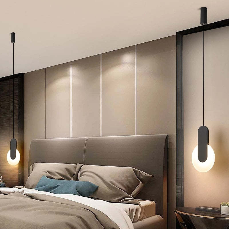 Kori Modern LED Pendellampa Svart/Vit Vardagsrum - Sereilux