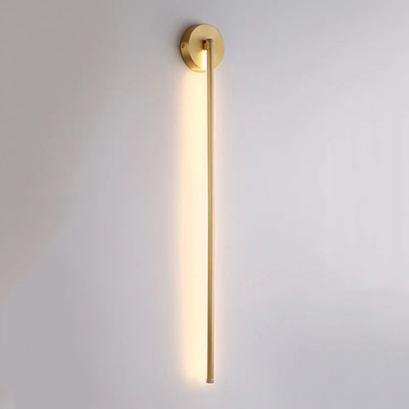 Dorina Wall Lamp Modern Linear &Silica Gel Gold - Sereilux