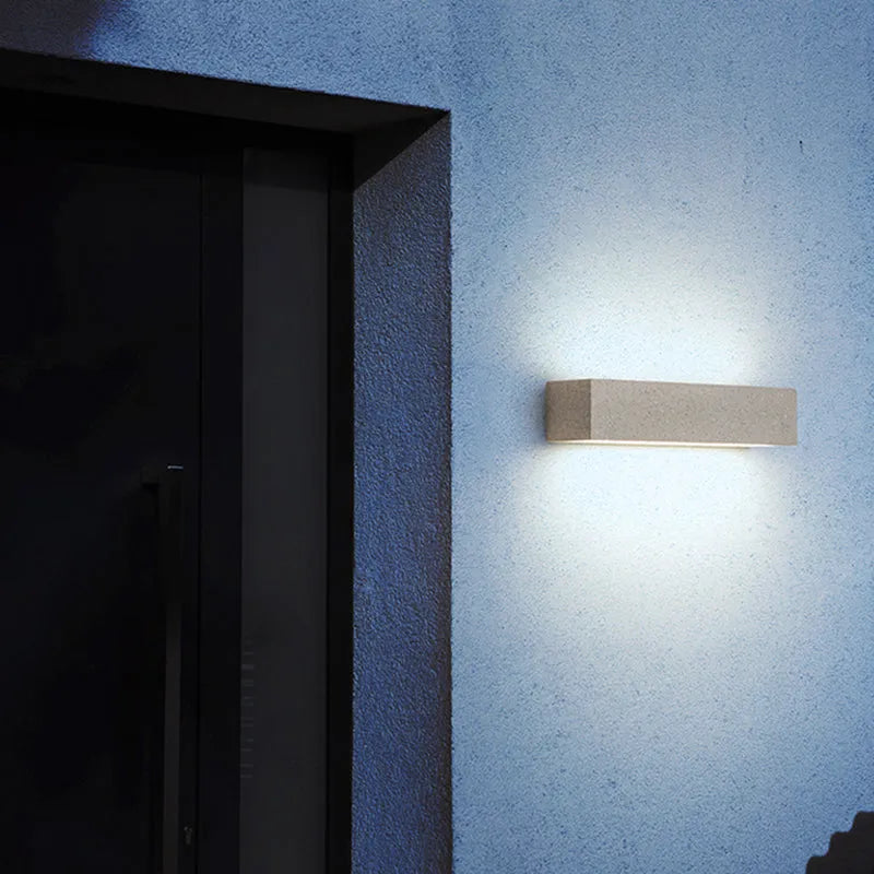 Lampă de perete LED pentru exterior Davel, negru și alb - Sereilux