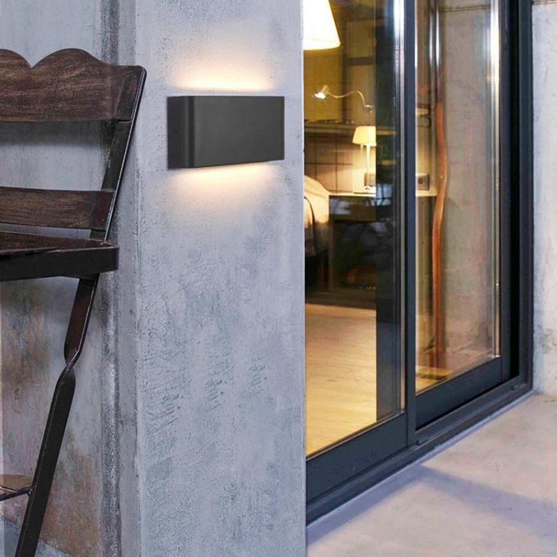 Orix Modern Rectagulart Waterproof Outdoor Wall Lamp, Black/White - Sereilux