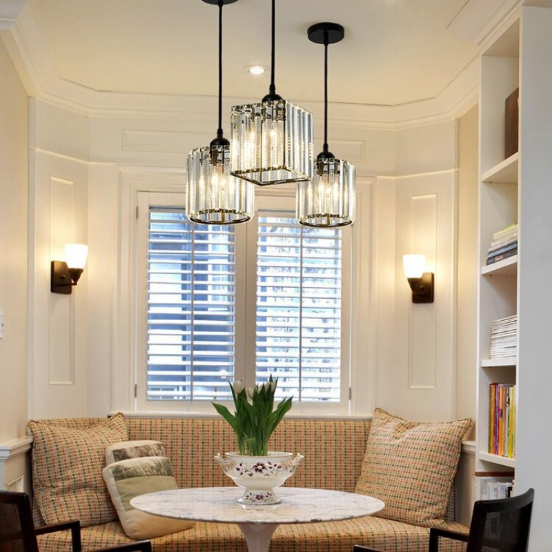 Maruvo Pendant Light Modern Cluster Cylinder Glass - Sereilux