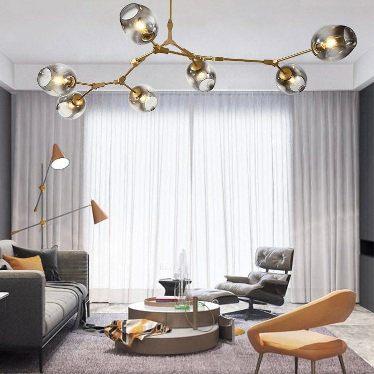 Zerin Nordic Modern Glass Pendant Light Clear Bubble - Sereilux
